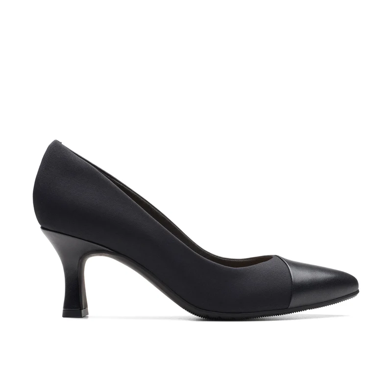 Clarks Kataleyna Rose 26175070 Womens Black Leather Pumps Heels Shoes 12