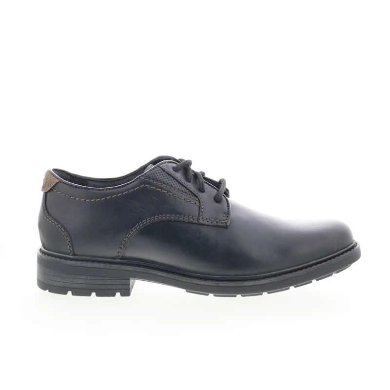 Clarks Un Shire Low 26174652 Mens Black Oxfords & Lace Ups Plain Toe Shoes 11