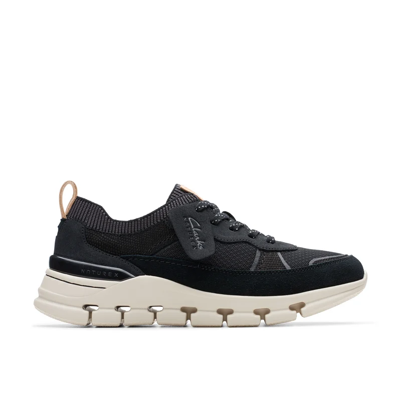 Clarks Nature X Cove 26176406 Womens Black Nubuck Lifestyle Sneakers Shoes 6