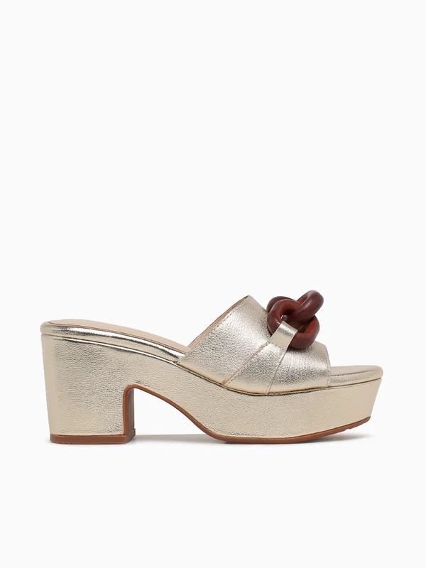 Grecia Lt Gold Leather Gold / 11 / M