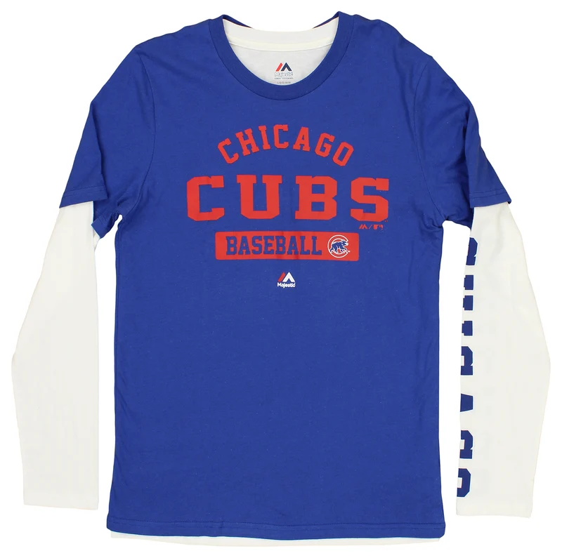 Outerstuff MLB Boys Youth 3-in-1 Long and Short Sleeve T-Shirt Combo Pack - Chicago Cubs 8