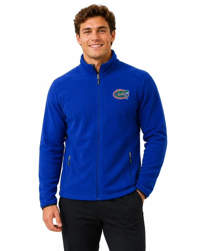 Outerstuff NCAA Florida Gators Mens Fleece Full Zip Long Sleeve Pullover Blue X-Large