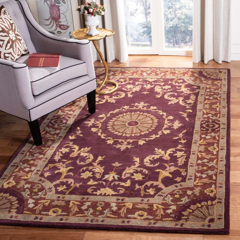 Safavieh Empire 459 Rug, EM459 Burgundy / 9'-6" X 13'-6"
