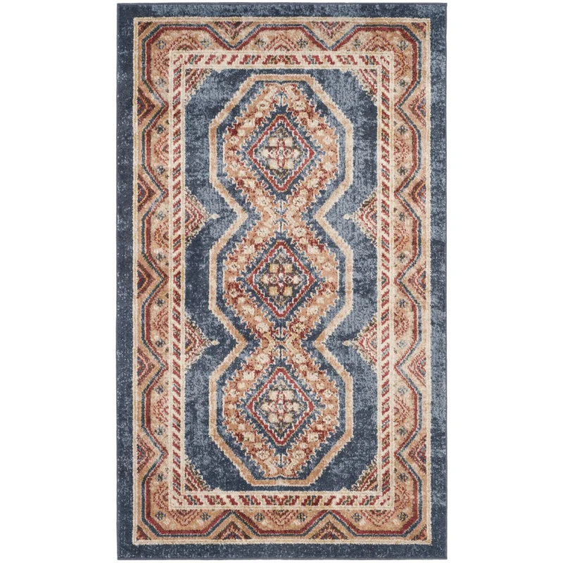 Safavieh Bijar 647 Rug, BIJ647 Royal / Rust / 3' X 5'
