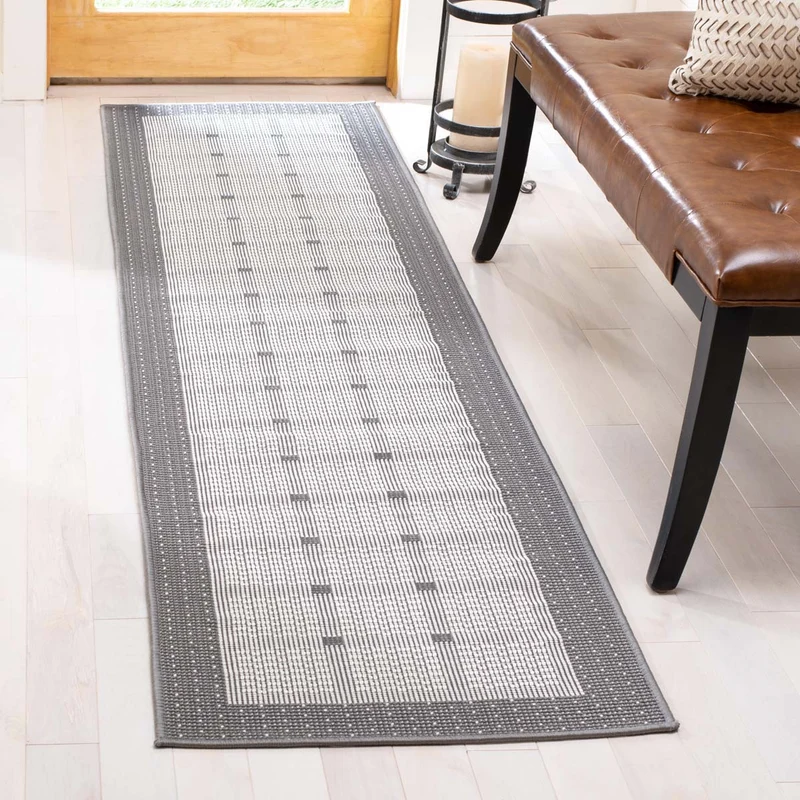 Safavieh Bermuda 801 Rug, BMU801 Grey / Ivory / 5'-3" X 7'-6"