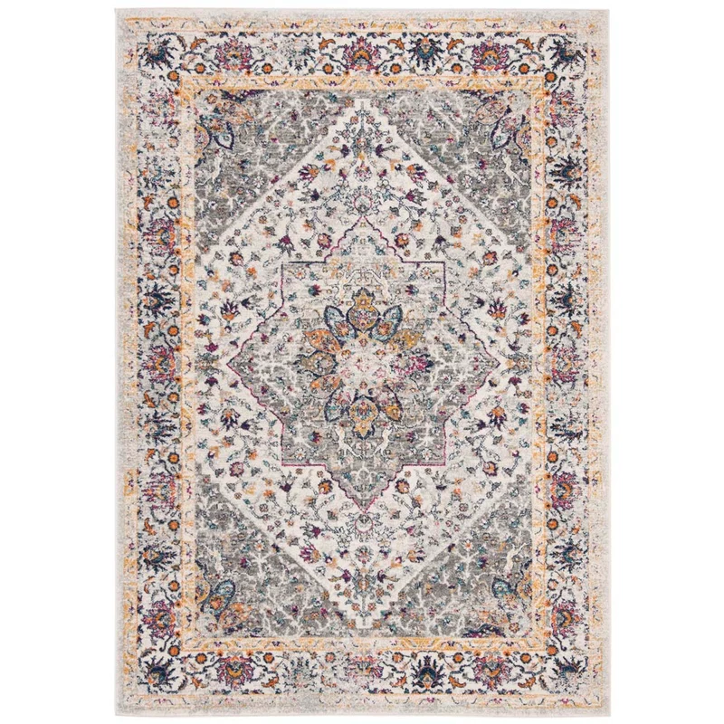 Safavieh Evoke 288 Rug, EVK288 Ivory / Grey / 4' X 6'