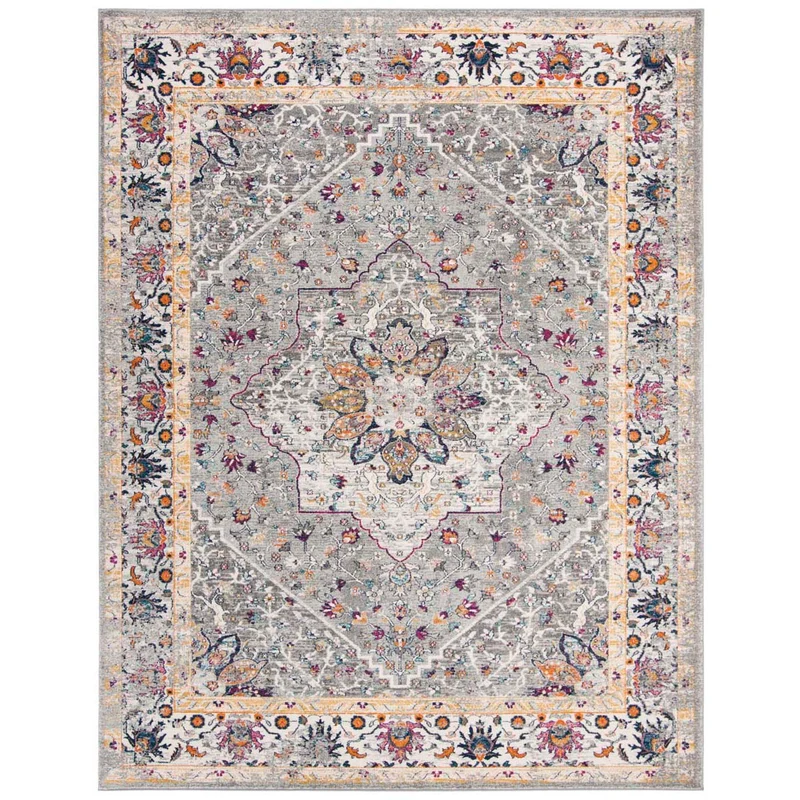 Safavieh Evoke 288 Rug, EVK288 Grey / Grey / 4' X 6'