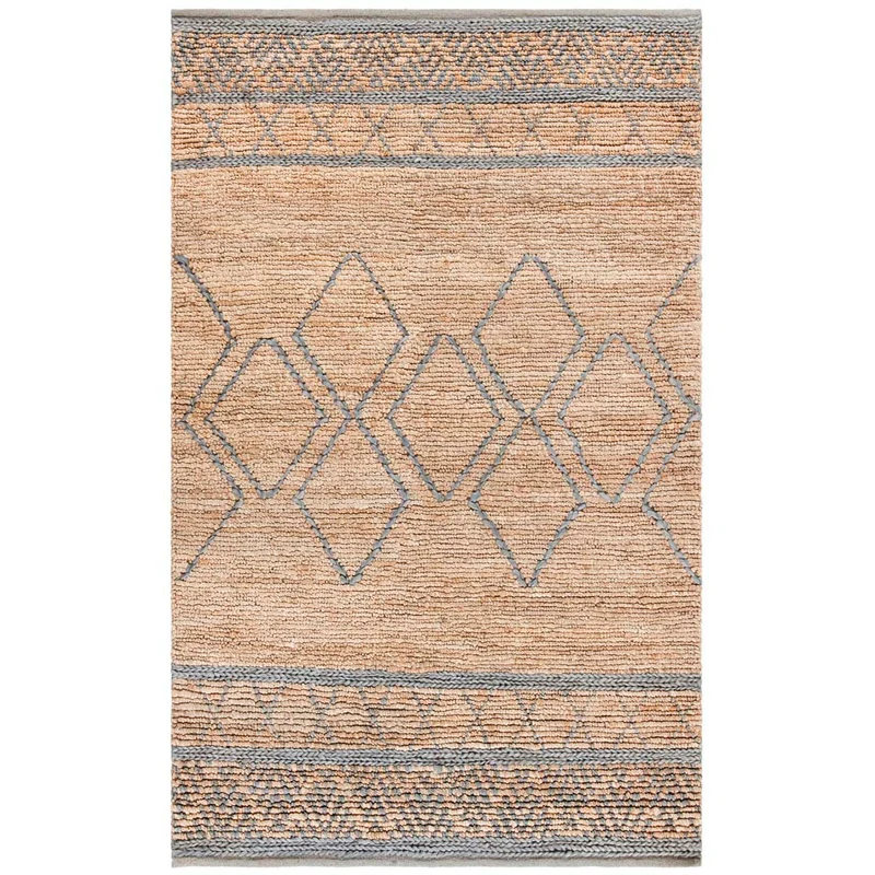 Natural Fiber 957 Rug | Safavieh - NF957 BEIGE / GREY / 9'-0" x 12'-0"