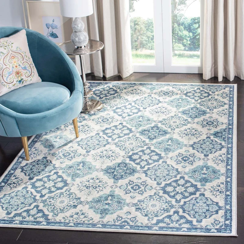 Safavieh Brentwood 815 Rug, BNT815 NAVY / GREY / 3' X 5'