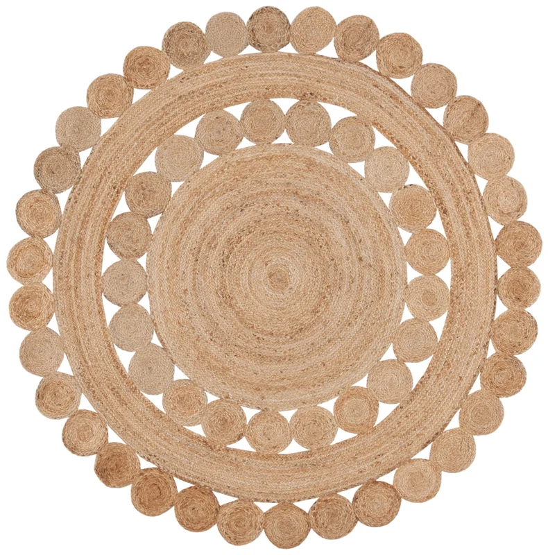 Natural Fiber 308 Rug | Safavieh - NFB308 NATURAL / 5'-0" x 5'-0" Round