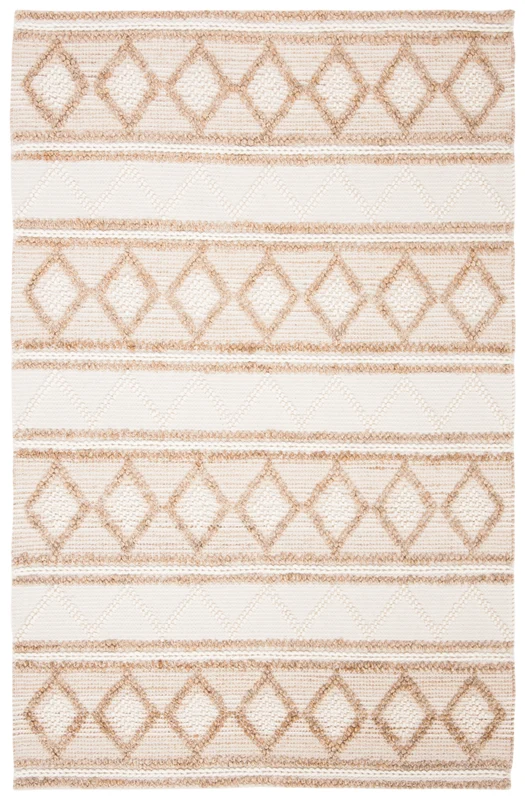 Natural Fiber 866 Rug | Safavieh - NF866 BEIGE / IVORY / 2'-6" x 6'-0"