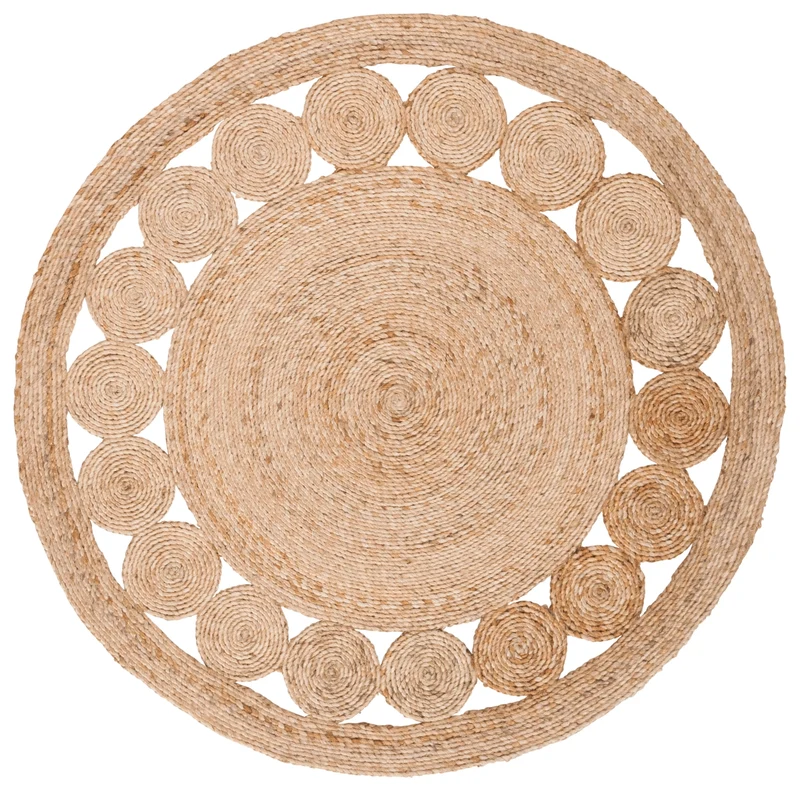 Natural Fiber 247 Rug | Safavieh - NFB247 NATURAL / 9'-0" x 9'-0" Round
