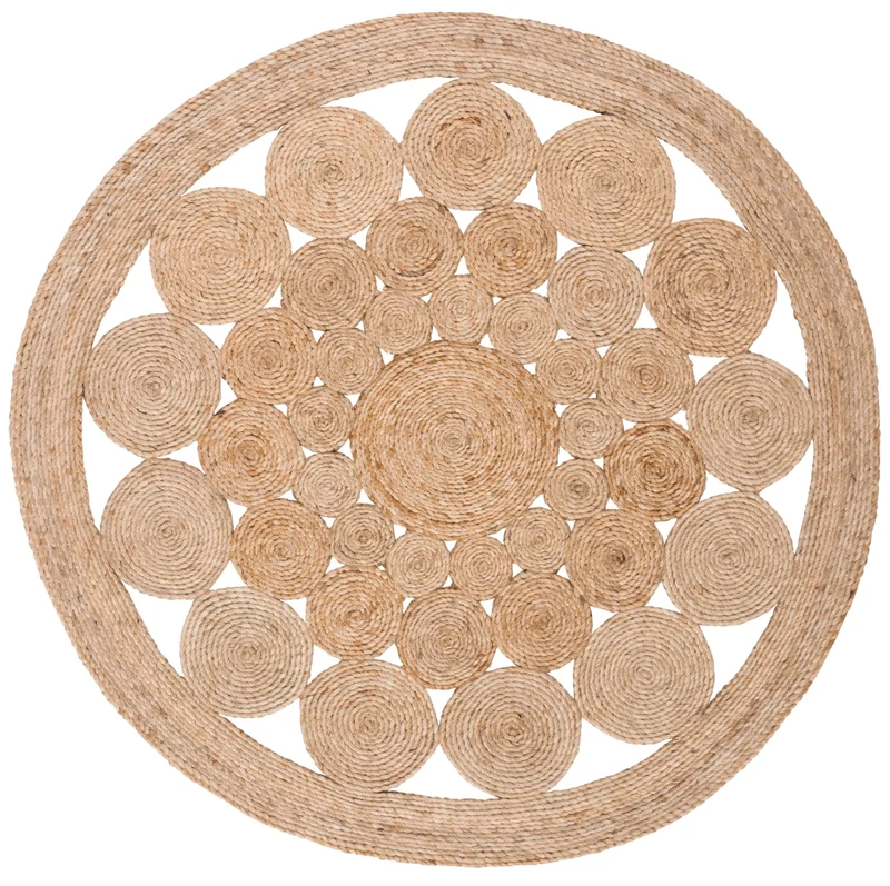 Natural Fiber 248 Rug | Safavieh - NFB248 NATURAL / 8'-0" x 8'-0" Round