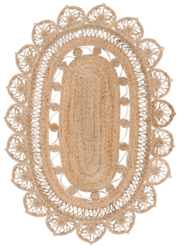 Natural Fiber 251 Rug | Safavieh - NFB251 NATURAL / 8'-0" x 10'-0" Oval