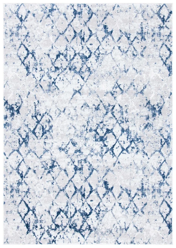 Safavieh Amelia 783 Rug, ALA783 GREY / NAVY / 2'-2" x 8'