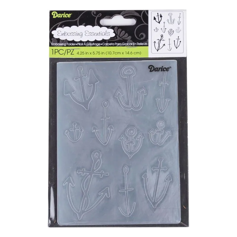 Plantilla de repujado Darice - anclas