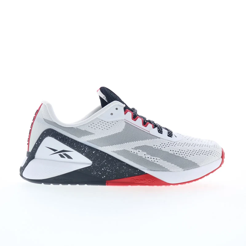 Reebok Nano X1 Mens White Canvas Lace Up Athletic Cross Training Shoes 12