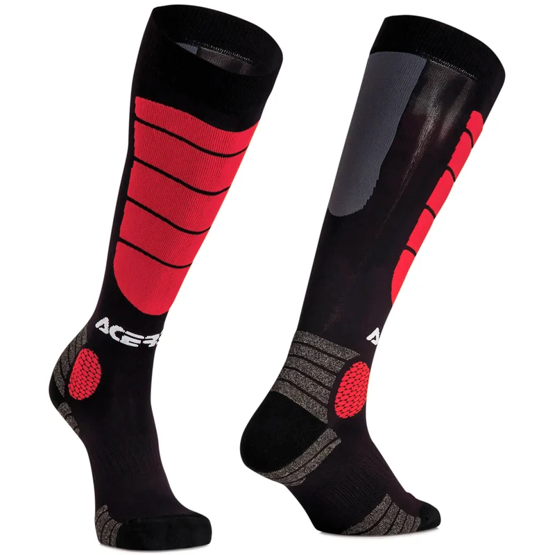 Calcetines Acerbis MX Impact - Negro/Rojo XXL