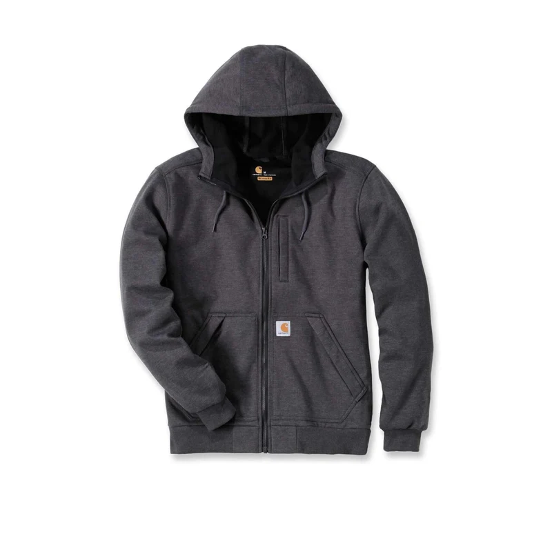 Carhartt Wind Fighter Midweight Relaxed Fit Full Zip Hoodie 101759 Carbon Heather / S