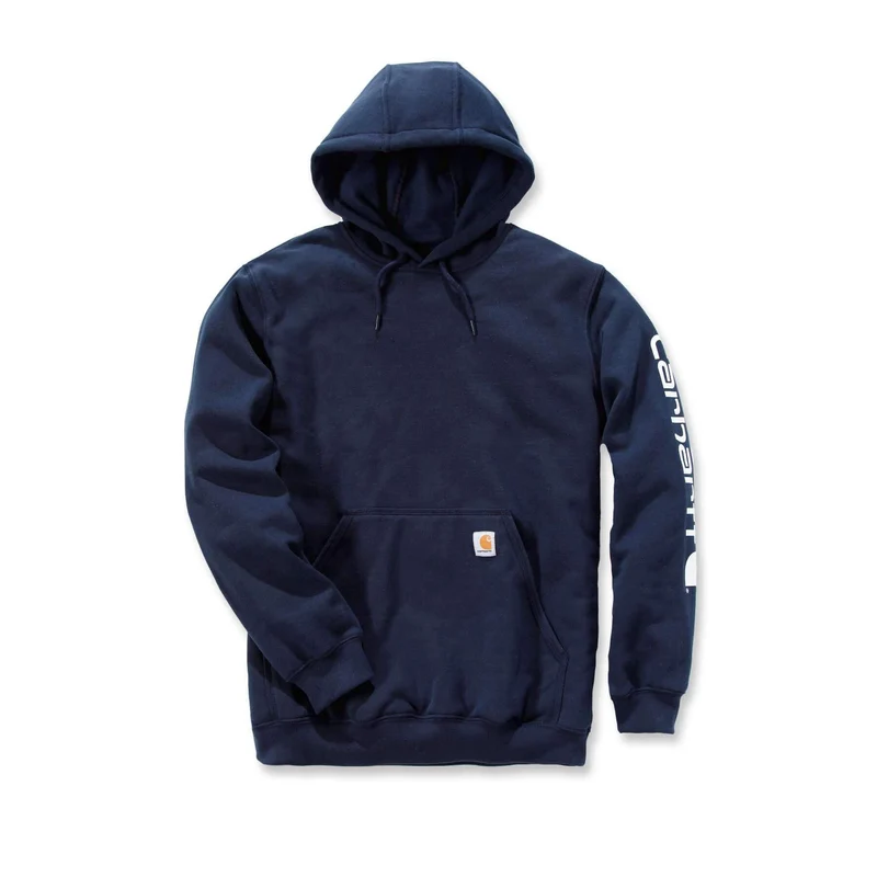 Carhartt Sleeve Logo Midweight Loose Fit Hoodie K288 New Navy / XS