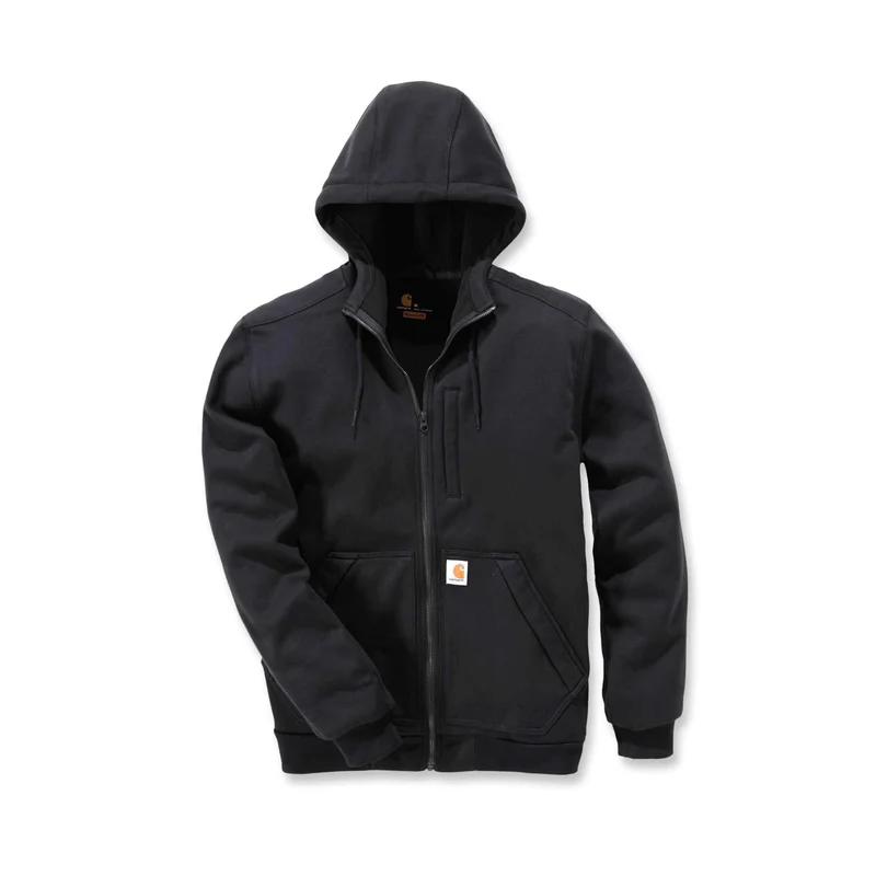 Carhartt Wind Fighter Midweight Relaxed Fit Full Zip Hoodie 101759 Black / XXL