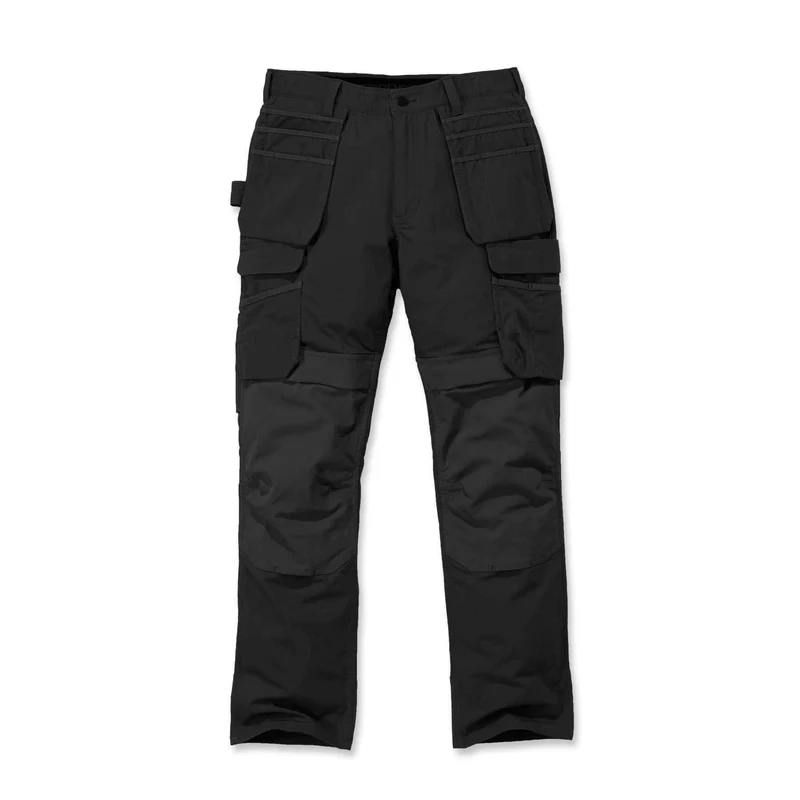 Carhartt Steel Relaxed Fit Double Front Multi-Pocket Cargo Trousers 103337 Black / 38 / 32