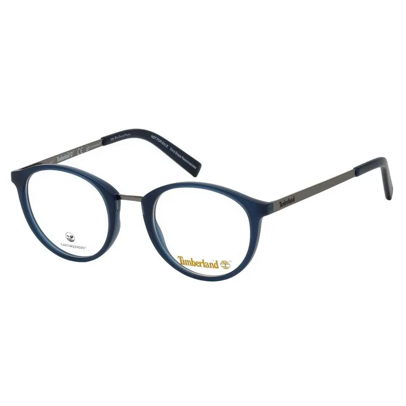 Óculos de Grau Timberland Feminino Redondo TB1623 091 - Acetato Azul