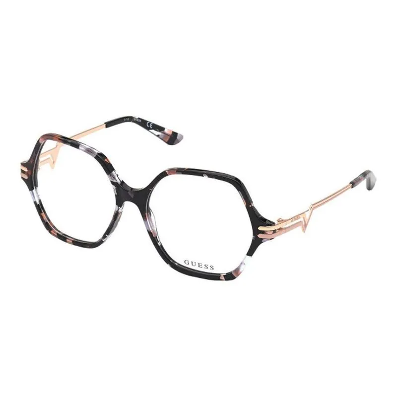 Óculos De Grau Guess Gu2831 055 Grande Mesclado Preto