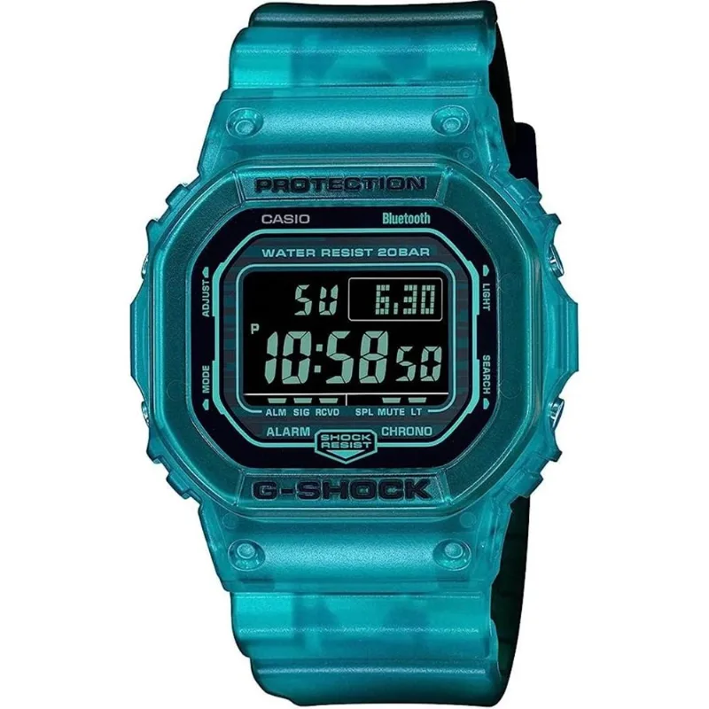 Casio Dwb5600g-2 Masculino G-shock Azul E Preto Digital Dial W
