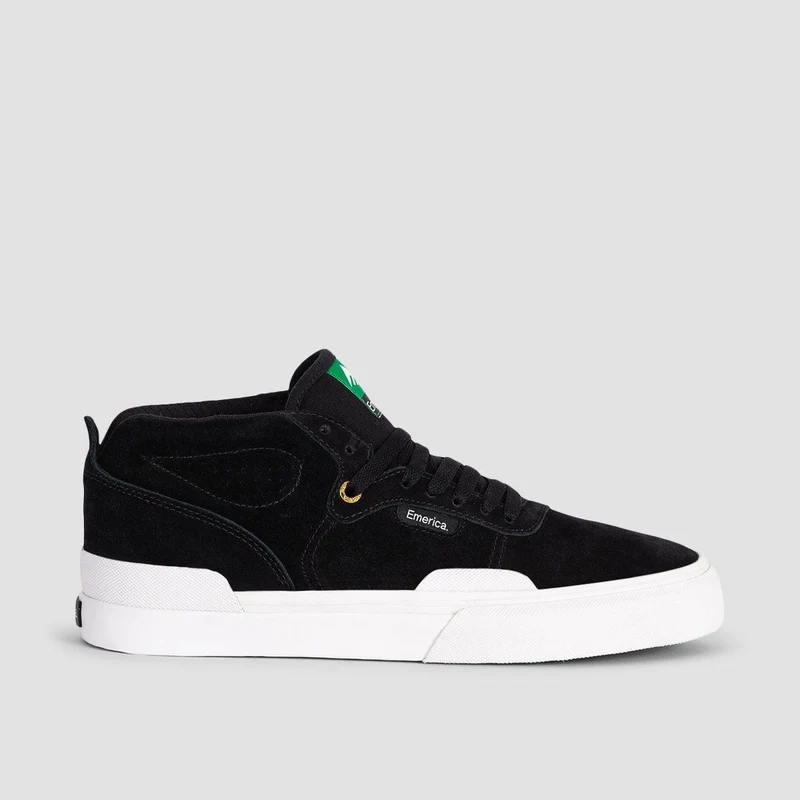 Emerica Pillar Shoes - Black/White/Gold 13uk / Black/White/Gold