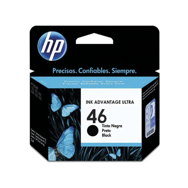 Cartucho De Tinta Hp 46 Cz637ab Preto | Deskjet Ink Advantage 2529 4729 5738