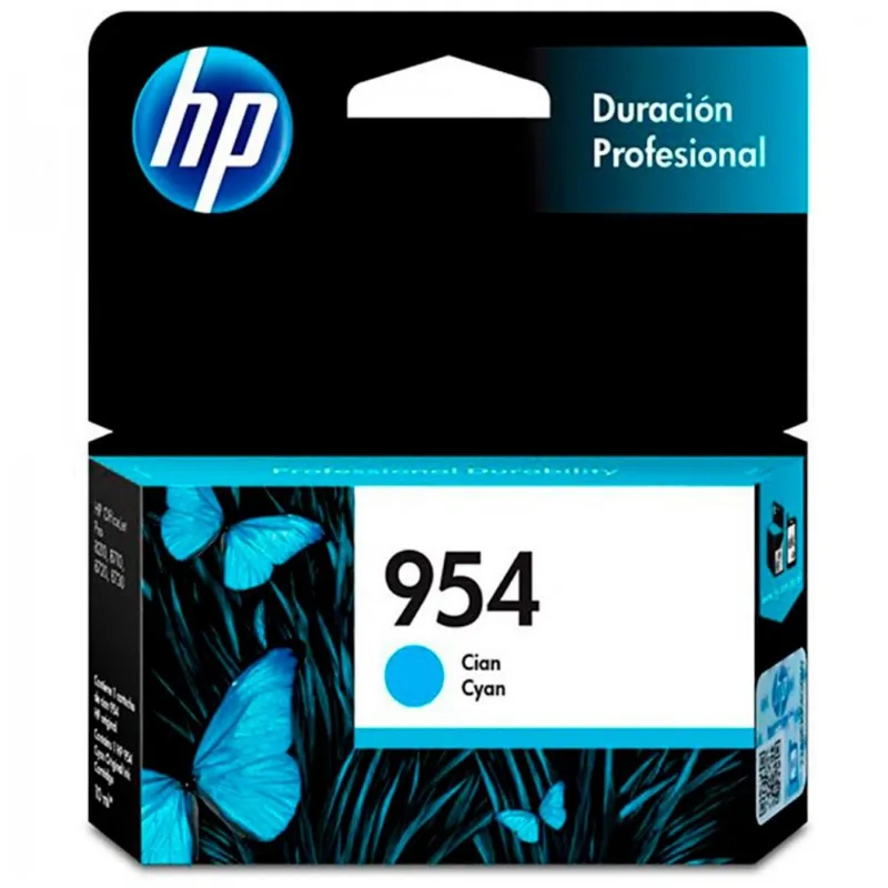 Cartucho HP 954 Ciano L0S50AB - Para Officejet Pro 8210, 8216/8218, 7740, 8710, 8720, 8730, 8740