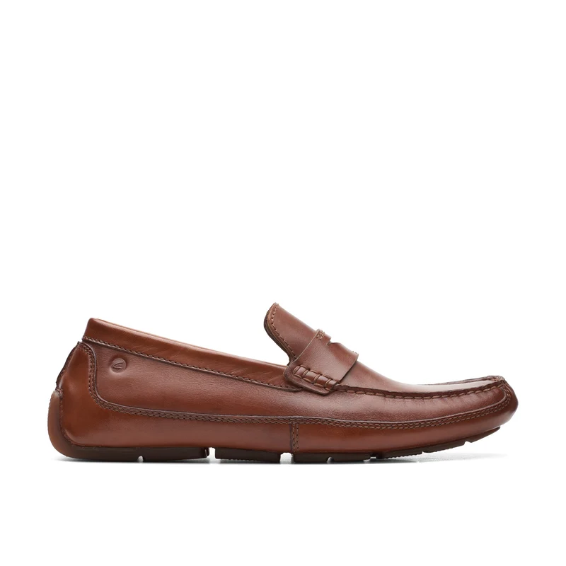 Clarks Markman Way 26163881 Mens Brown Wide Loafers & Slip Ons Penny Shoes 10.5