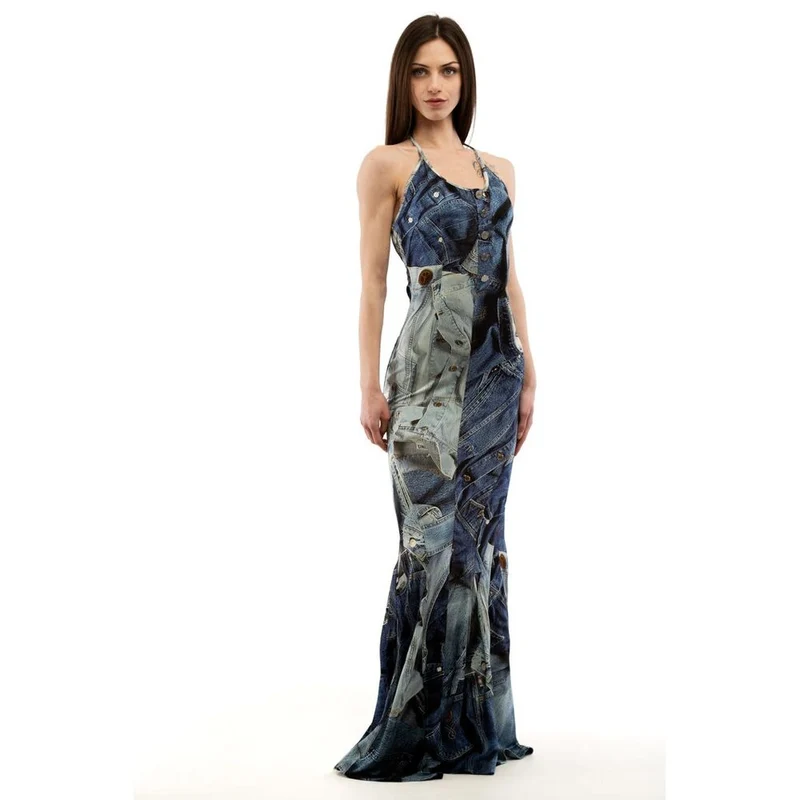 Love Moschino Multicolor Viscose Casual Dress IT40