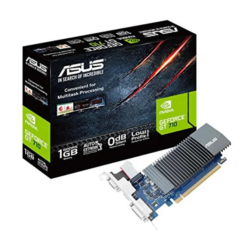 Asus Geforce Gt 710 1gb Gddr5 Hdmi Vga Dvi Placa Gráfica (gt