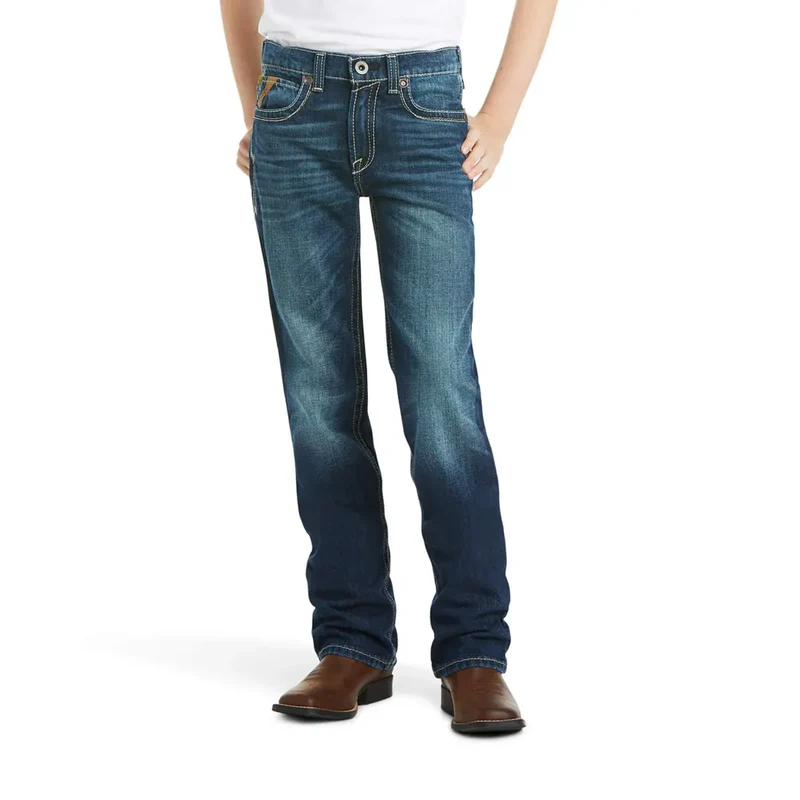 Ariat Boys B5 Slim Boundary Straight Leg Jeans (10018338) Cyclone 10 / S