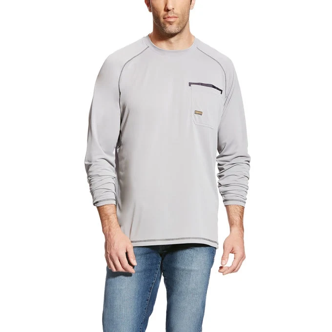 Ariat Men's Rebar Sunstopper - Alloy Alloy / Medium