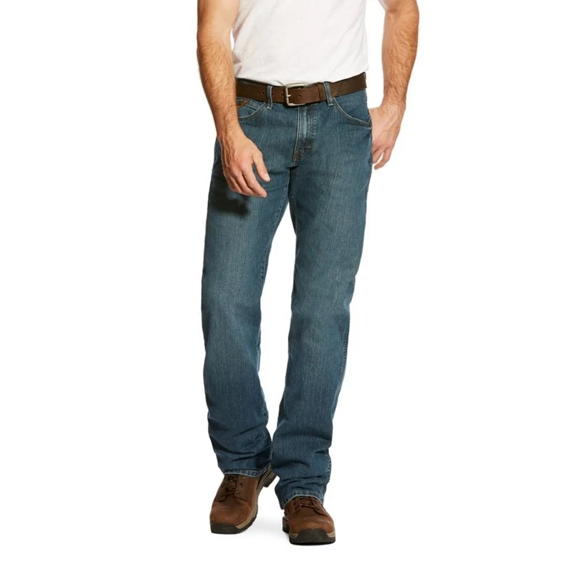 Ariat Mens Rebar M4 Edge Jeans Blue Carbine / 40x36