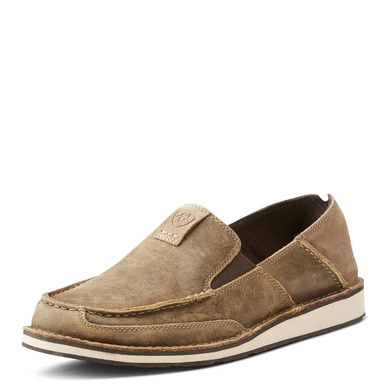 Ariat Mens Cruiser Slip On Western Shoes (10023210) Brown Bomber/Relaxed Bark 11 (US) / EE