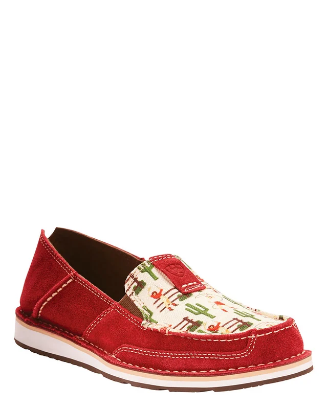 Women's Vintage Cowgirl Cruiser Shoes - 10024768 9.5 / B / Cranberry