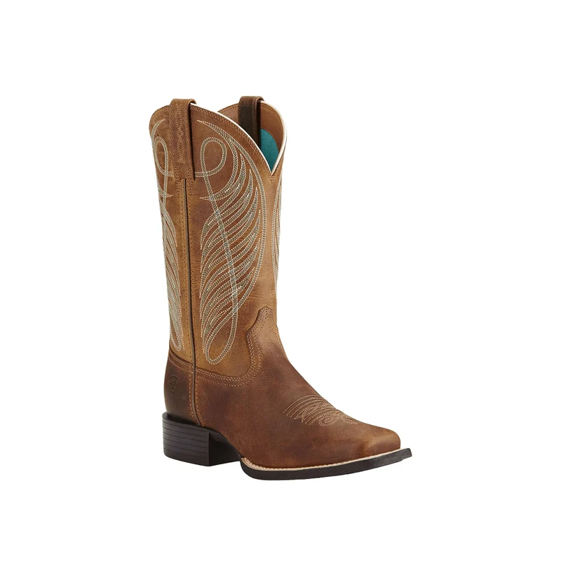 Ariat Women's Round Up Wide Square Toe Western Boot 8.5 / C