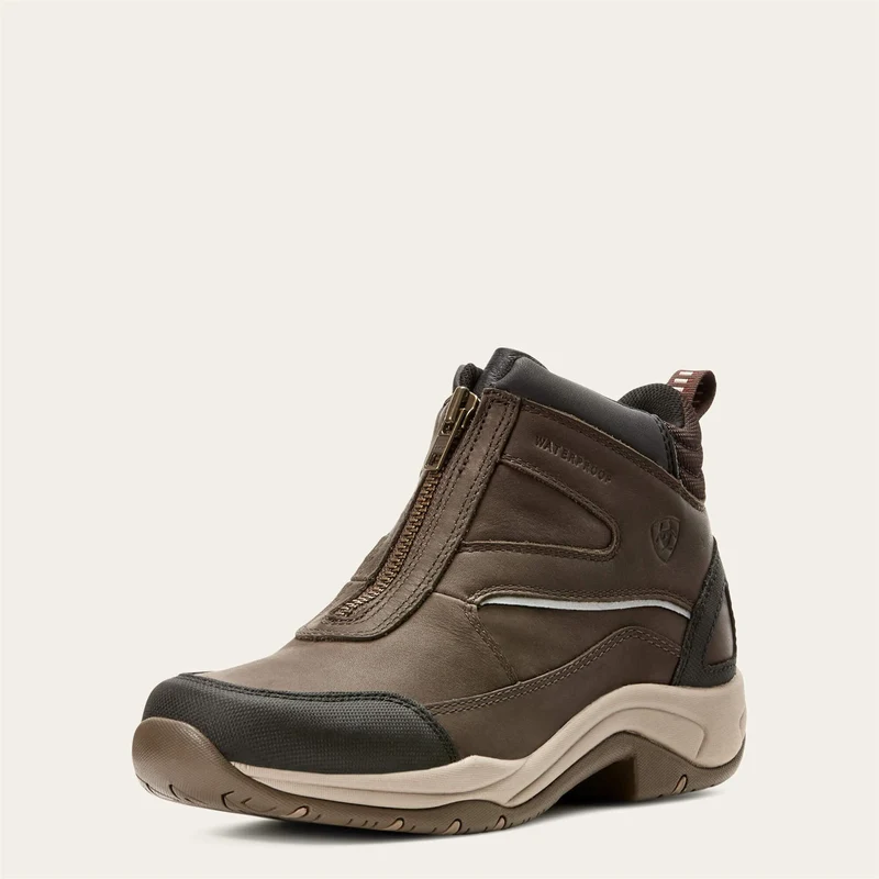 Ariat Womens Telluride Zip Waterproof Boots 4.5 / Brown