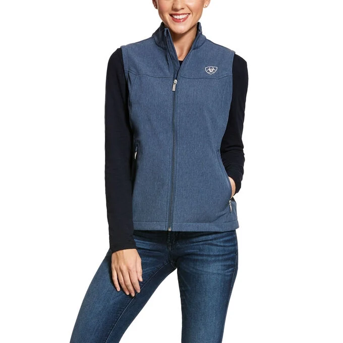Ariat Ladies Team Softshell Vest Lake Life Heather / XX-Large