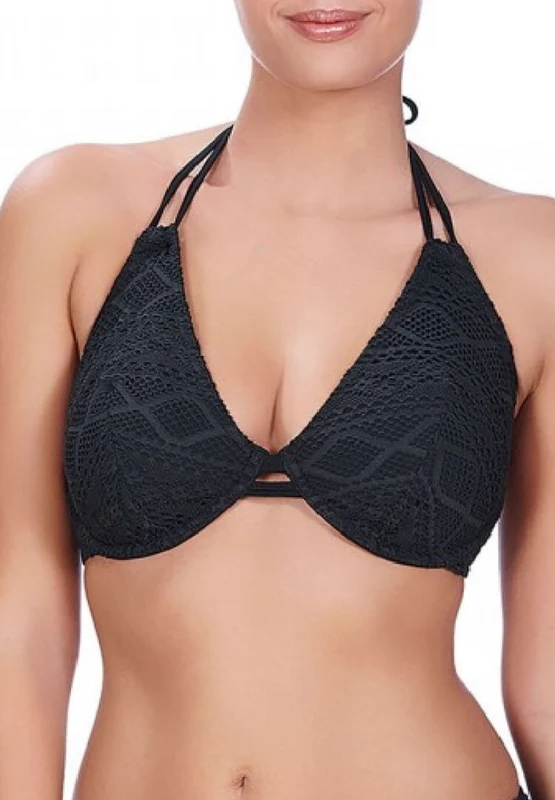 Sundance Halterneck Bikini Top - Black Black / 34 / D