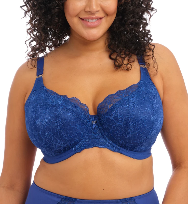 Elomi Brianna Padded Half Cup Underwire Bra (8081) - Lapis 32HH