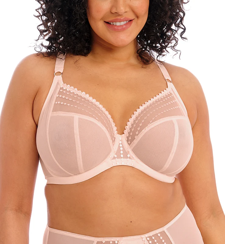 Elomi Matilda Banded Plunge Underwire Bra (8900) - Pearl Blush 36DD