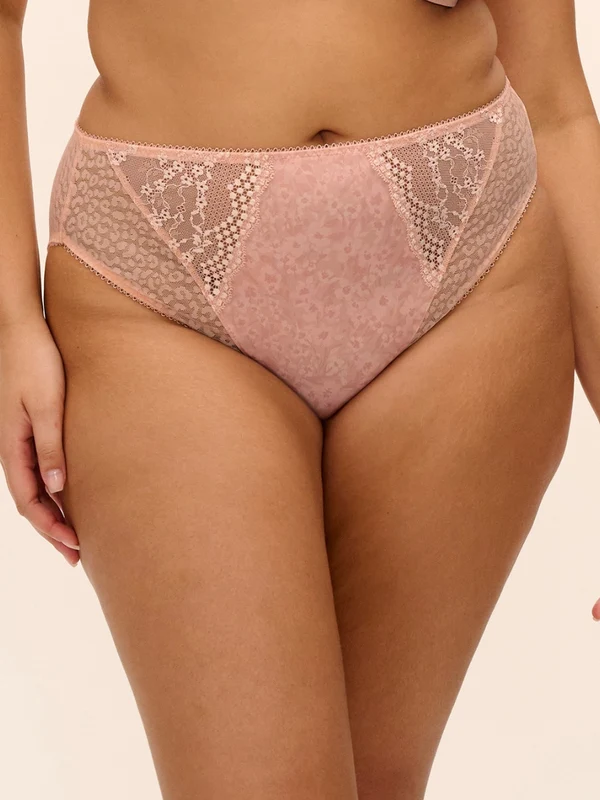 Lucie High Leg Brief Pale Blush / 3XL - 20