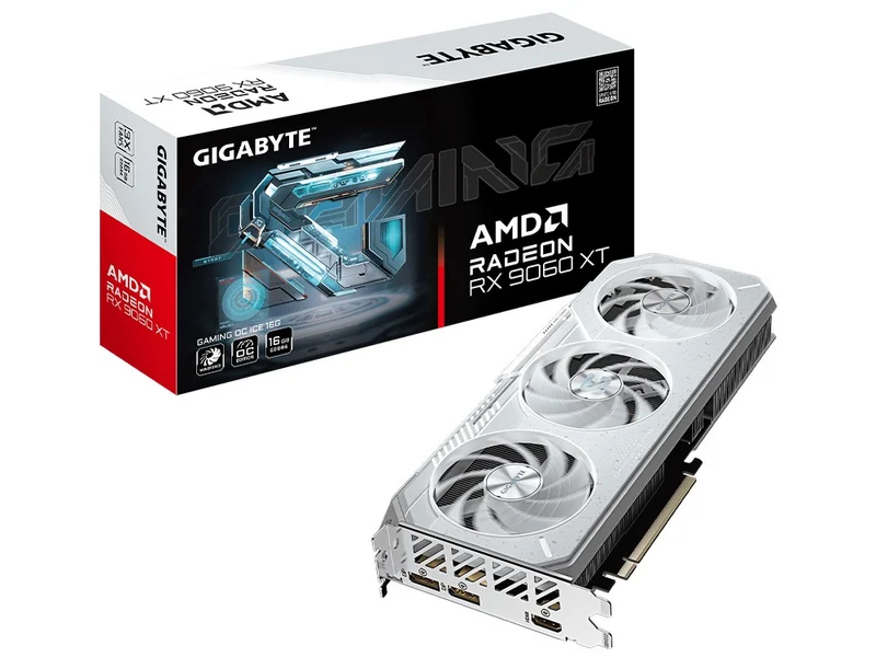 GIGABYTE Radeon RX 9060 XT GAMING OC ICE 16G Graphics Card Centre Com