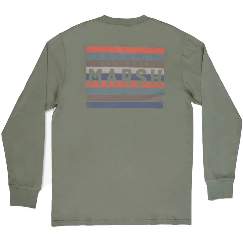 Men's Branding Colors Long Sleeve Tee BAY GREEN / SM