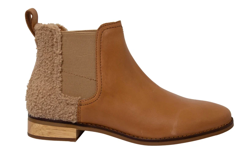 Toms Ella Womens Brown Chelsea Boots 6.5